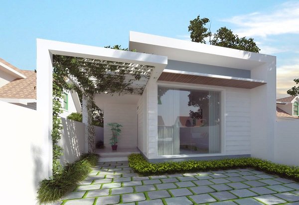 Những mẫu thiết kế nhà cấp 4 mái bằng 2-3 phòng ngủ, nhà đông người nên xây - 15
