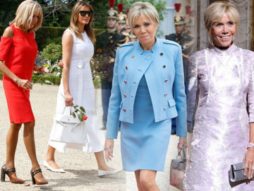Ngày thường ăn diện rõ “chặt chém”, sao đệ nhất phu nhân Pháp vẫn lép vế trước bà Melania Trump?