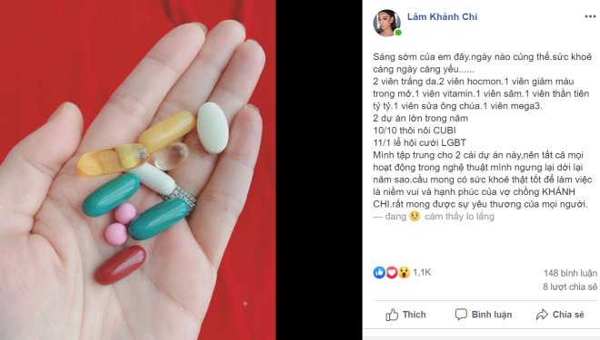 Lâm Khánh Chi tạm ngưng hoạt động nghệ thuật vì sức khỏe giảm sút, đăng kèm bức ảnh xót xa - 1