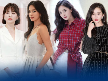 Song Hye Kyo - Dương Mịch: hai mỹ nhân hàng đầu châu Á  "lột xác" phong cách sau ly hôn 