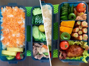 Bếp Eva - Bận chăm 2 con, 8X vẫn đều đặn làm hộp cơm trưa đẹp "hoa mắt" cho chồng đầy ắp thịt