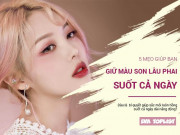 Làm đẹp - Bật mí 5 bí quyết giúp bạn giữ màu son chuẩn, không phai suốt cả ngày