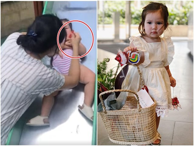 Con gái Hà Anh chơi cầu trượt, bảo mẫu có hành động đặc biệt, ai tinh ý mới nhận ra