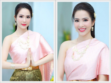 Hiếm lắm mới thấy Dương Kim Ánh khoe vai trần gợi cảm trên sóng truyền hình