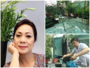 Nhà đẹp - Nhà mặt phố, con thành đạt, NSƯT Hương Dung vẫn tự tay trồng cây sân thượng như thế này!