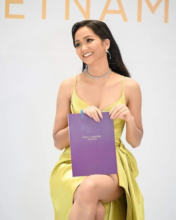 dang anh cham thi miss universe vietnam 2019, h'hen nie lo dang mum mim, "dap tan" tin don nang nguc - 6