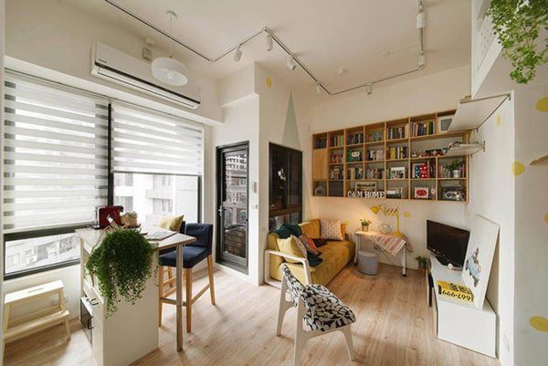 Căn hộ 30m2 chật hẹp, tối tăm như rộng gấp đôi sau cải tạo - 2