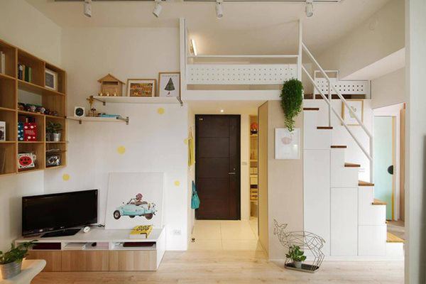 Căn hộ 30m2 chật hẹp, tối tăm như rộng gấp đôi sau cải tạo - 3