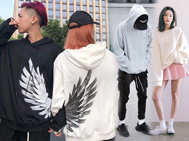 Thu đông này các cặp tình nhân hãy diện những kiểu áo hoodie đôi vừa đẹp vừa ấm áp