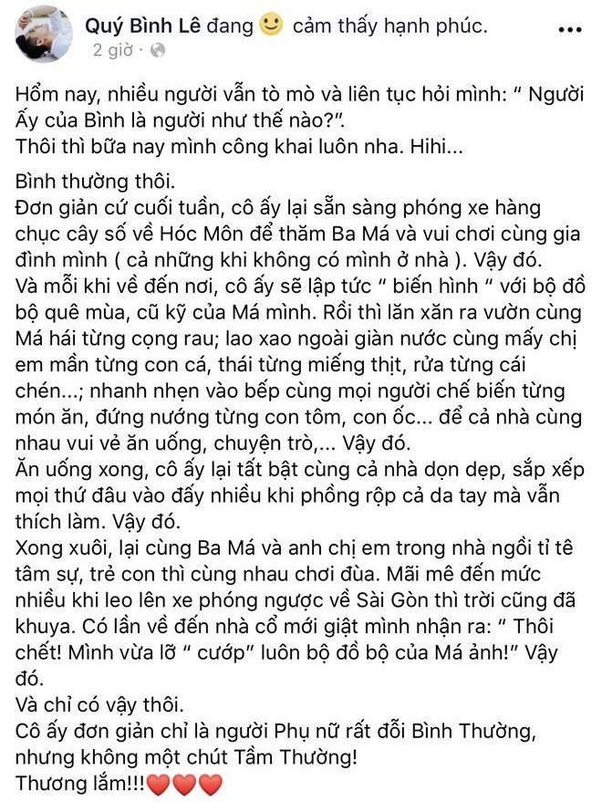 Sao Việt 24h: Quý Bình khoe bạn gái amp;#34;không tầm thườngamp;#34; nhưng tấm ảnh làm fan hụt hẫng - 1