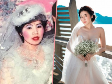 Ngày lên xe hoa, các bà các mẹ ngày xưa trang điểm khác chúng ta như thế nào?
