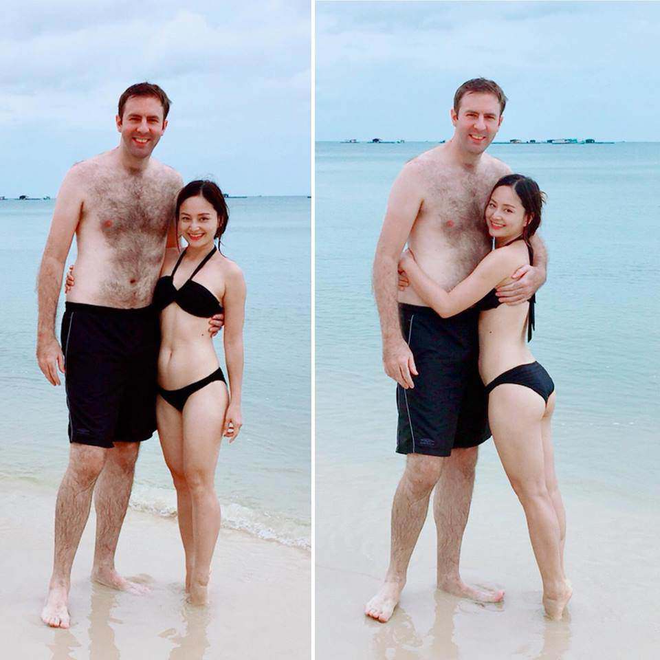 Mỹ nhân Việt nhỏ bé yêu chồng Tây cao lớn, lúc có thai con sinh ra ai cũng ghen tỵ - 1