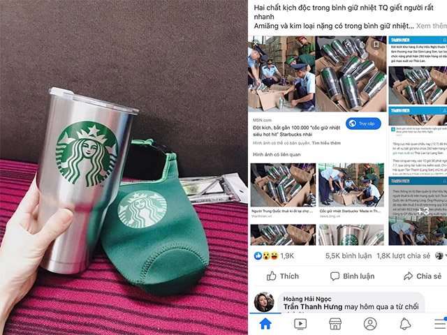 Xuất hiện chất kịch độc trong cốc giữ nhiệt gắn logo Starbucks đang hot: Chuyên gia lên tiếng