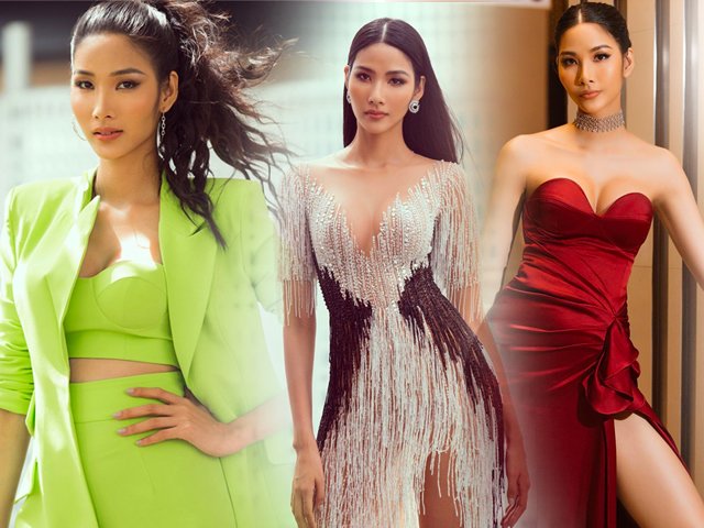 Hoàng Thùy và những set đồ khoe ngực tối đa khiến các đối thủ Miss Universe dè chừng