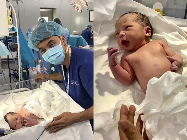 Ưng Hoàng Phúc khoe khoảnh khắc đầu tiên bên con gái sau khi vợ vượt cạn lần 3
