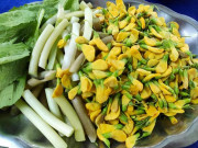 Ngon-bổ-rẻ - Về miền Tây mùa nước nổi thưởng thức loại hoa vàng rực vừa giòn lại ngọt bùi
