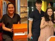 Bà bầu - Bà xã Duy Mạnh mặt phá nét khi mang thai, sắm túi nửa tỉ để chuẩn bị đựng bỉm