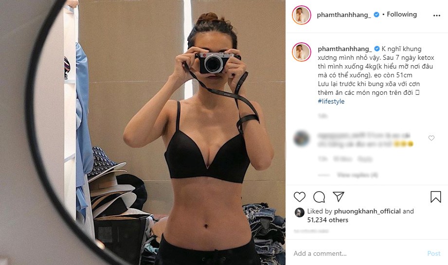 Thanh Hằng áp dụng liệu trình giảm cân ketox: “cầm hơi” bằng 6 chai nước, sau 7 ngày xuống 4kg - 4