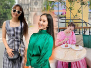 Thời trang - Trông rõ xinh nhưng chiếc váy màu “hường” điệu đà mà Khánh Thi chọn diện lại rất dễ phản chủ