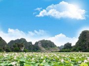 Xem ăn chơi - Đầm sen Ninh Bình nở đẹp rực rỡ, chị em lên lịch "bung lụa" cuối tuần