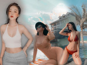 Làm đẹp - Hot girl Hà thành sở hữu ngực nở mông cong, hình ảnh thả dáng gợi cảm lấp đầy MXH