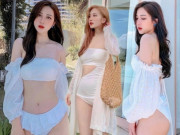 Thời trang - Hot girl 9x xinh xắn như kẹo ngọt đốn tim dân tình khi diện bikini siêu "bánh bèo"