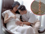 Bà bầu - Bà xã Cường Đô la “chơi liều” tạo dáng mạo hiểm, nhìn nổi gai ốc khi bụng bầu vượt mặt