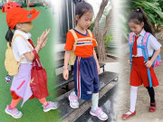 Làm mẹ - Hết cho con trai để tóc dài, Ốc Thanh Vân lại cho con gái đi tất cọc cạch đến trường