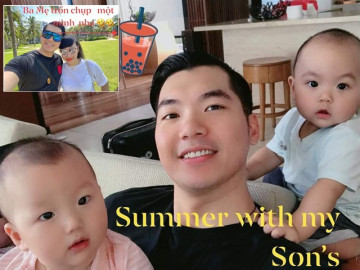 Sao Việt 24h: Trương Nam Thành ngọt ngào bên vợ đại gia, cặp song sinh cưng muốn xỉu