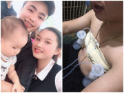 Bà bầu - Dâng hiến bộ ngực để thử máy hút sữa, anh chồng Hưng Yến làm dân mạng cười bò