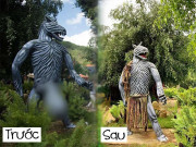 Xem ăn chơi - Sau khi bị “ném đá”, khu vui chơi ở Đà Lạt đã “mặc quần” cho những bức tượng phản cảm