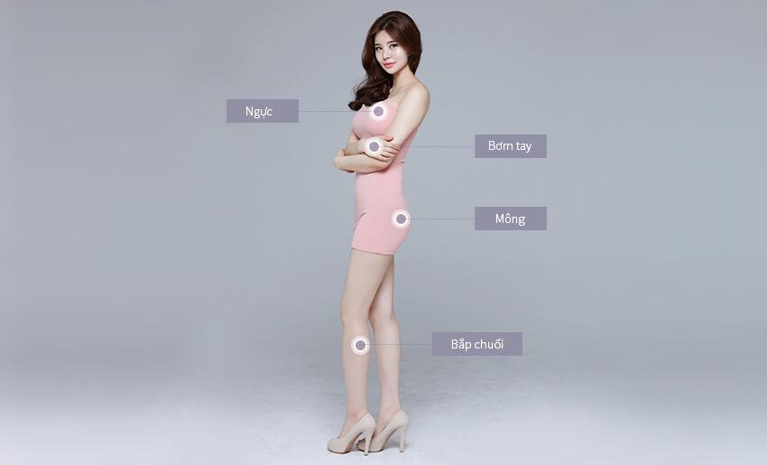 Những bộ phận an toàn cho kiểu làm đẹp hút mỡ chỗ thừa, amp;#34;đắp đầyamp;#34; chỗ thiếu nàng cần biết - 1