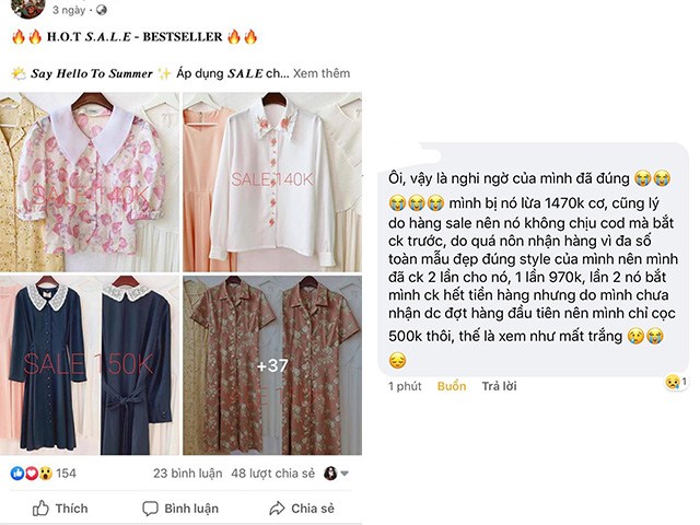 Xuất hiện hình thức bán hàng online lừa đảo mới, đơn giản nhưng rất nhiều chị em mắc lừa