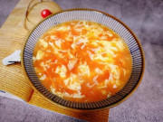 Bếp Eva - Cứ nấu canh trứng cà chua là tanh, cần thêm mẹo này, canh thơm cả nhà "chan lấy chan để"