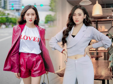 Là hot girl ngôn tình nhưng mê style tổng tài, Trúc Mây có tuyệt chiêu mặc vest đầy nữ tính