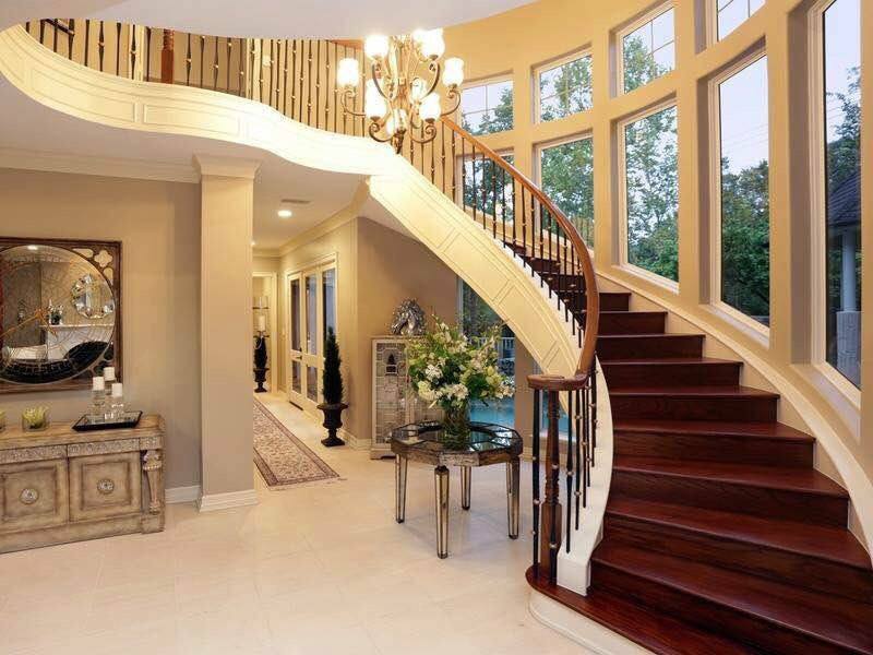 Các kiểu cầu thang gỗ đẹp và hiện đại, nhà có tiền phải làm ngay - 5