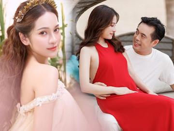 Bầu song thai sau mối tình chú-cháu, vợ Dương Khắc Linh bụng vượt mặt vẫn như nữ thần