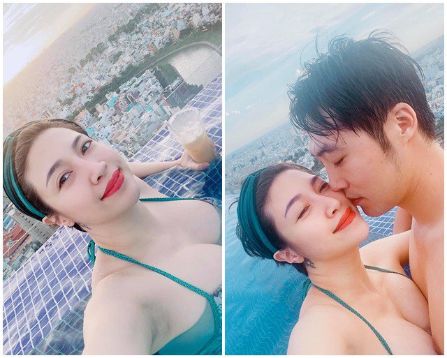 Pha Lê chửa 6 tháng vẫn amp;#34;ngonamp;#34;, mặc váy cưới khoe bụng bầu tròn xoe - 4