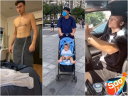 Giải trí - Lâm Tây cởi trần quấn khăn tắm, Bùi Tiến Dũng trông trẻ và những clip độc của dàn cầu thủ