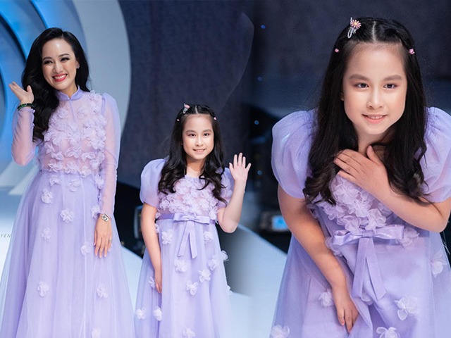 Con gái BTV Thời sự Hoài Anh xuất hiện như công chúa bên mẹ làm ai cũng bị đốn tim