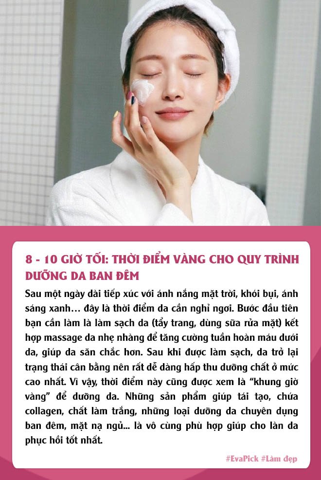 cham da dep dinh cao voi 6 khung giờ vàng, co 1 moc can than skincare thành công cốc - 6