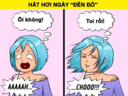 Eva tám - Bộ tranh hài hước nỗi lòng chị em ngày "đèn đỏ": Bụng căng như trống, ác mộng khi hắt hơi