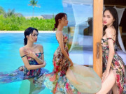 Thời trang - Diện đầm xẻ đến hông khoe chân dài miên man, Hương Giang lại vô tình để lộ cả nội y