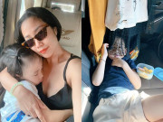 Làm mẹ - Giàu có, lộng lẫy, cảnh chạy show đời thực của Ốc Thanh Vân khổ không kém, con đi theo mẹ