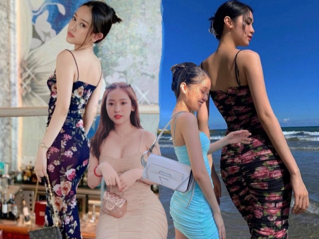 Đụng hàng váy hoa, hot girl Thúy Vi bị em gái Ngọc Trinh lấn át