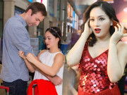 Bà bầu - Yêu say đắm, lúc có bầu diễn viên nhỏ bé cứ gần gũi chồng Tây cao lớn là muốn ói