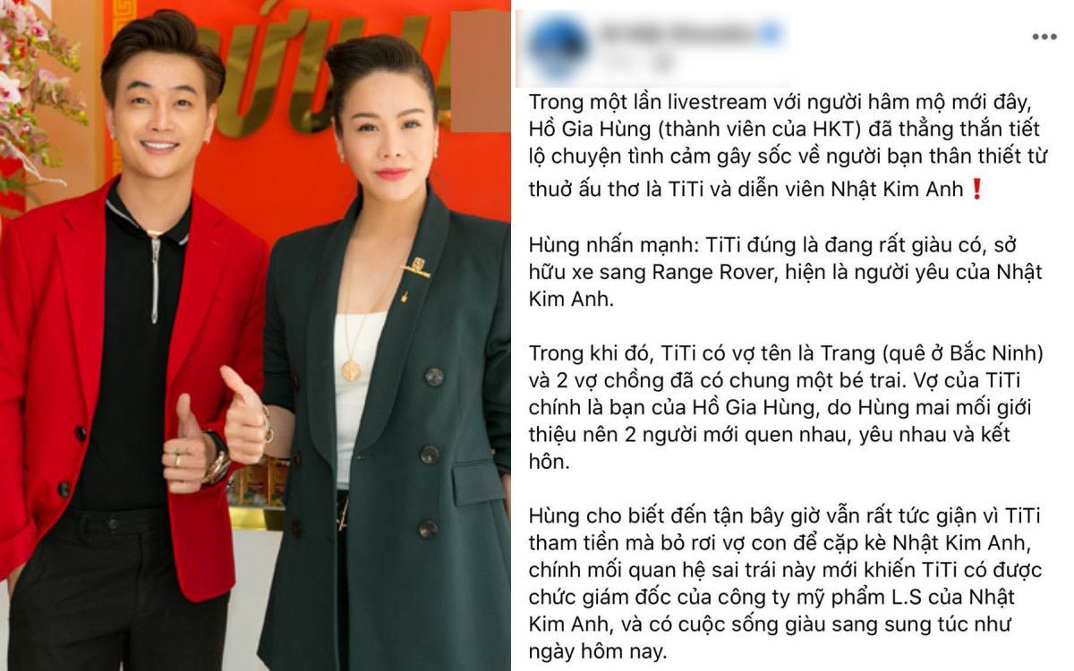 Nhật Kim Anh lên tiếng trước tin đồn cặp kè thành viên HKT đã có gia đình - 1