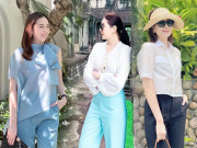 Thời trang - Liệu có ai như Mai Ngọc, đi du lịch vẫn nhất quyết không để quần âu ở nhà
