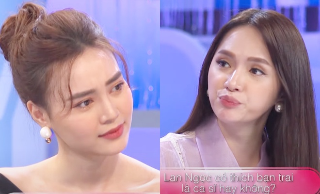 Thái độ của Lan Ngọc khi Hương Giang hỏi: amp;#34;Có thích bạn trai là ca sĩ hay không?amp;#34; - 6