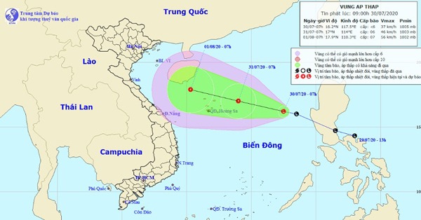 Áp thấp trên biển Đông mạnh lên, gây mưa kéo dài nhất từ đầu năm ở miền Bắc - 1